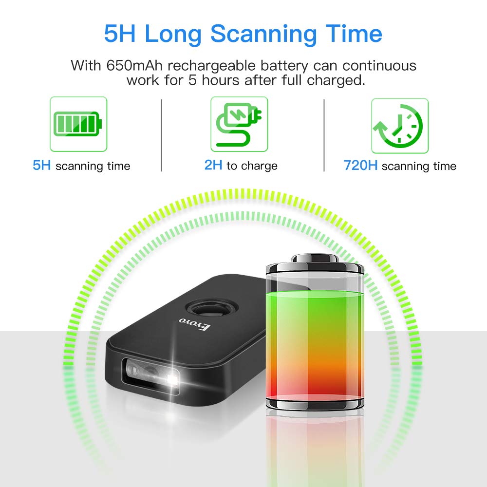 Barcode Scanner de Mano Eyoyo 1D/2D QR